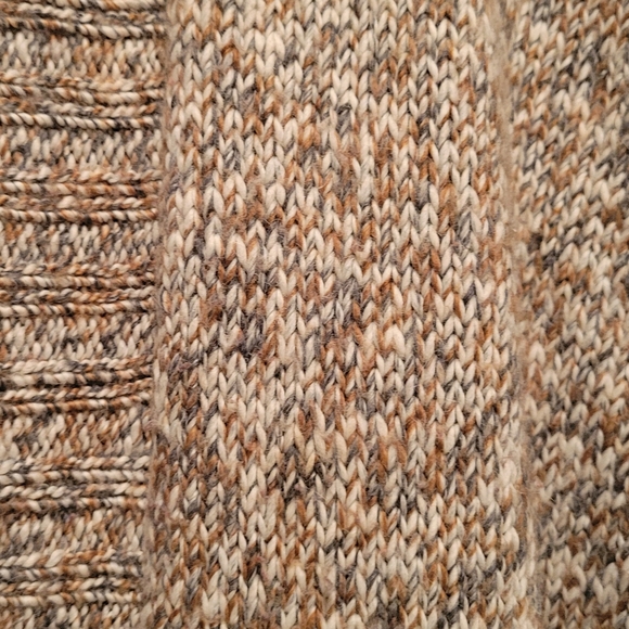 Susan Bristol  Brown and Cream Short Sleeve  Cardigan Sweater Size XL - Picture 9 of 12